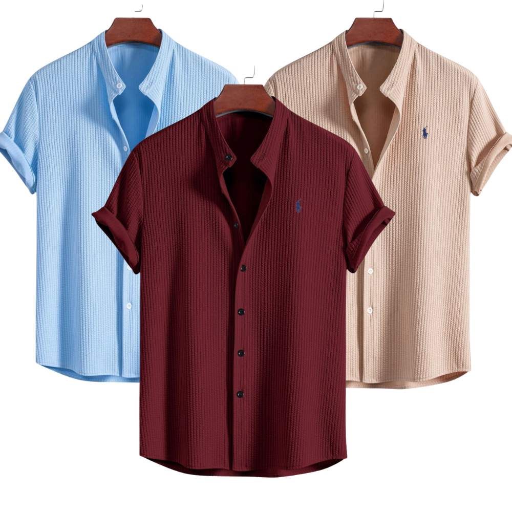 Chemise à col Polo Luxee