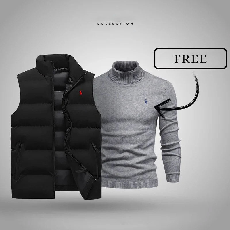 Herrenweste + Gratis-Pullover